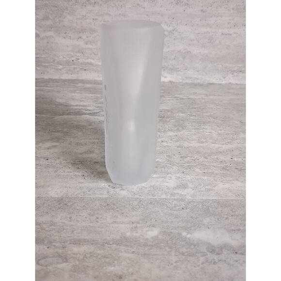 5" Frosted Glass Vase Japanese Girl‎ Etching - Picture 7 of 8